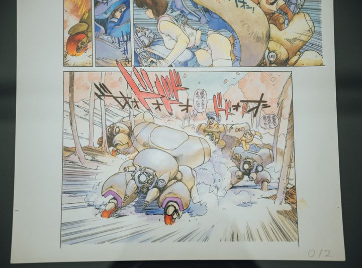 『攻殻機動隊』１巻の表紙ラフとカラー画