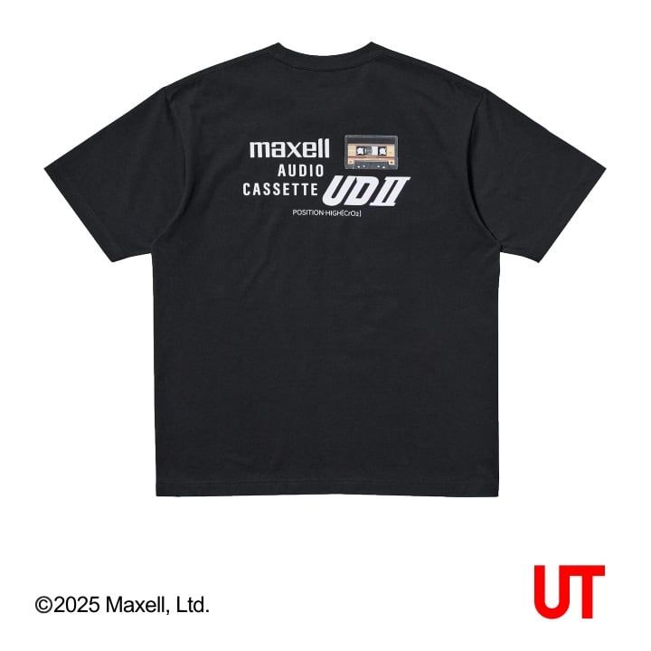 カセットテープ「UDII」をモチーフにしたデザインTシャツ