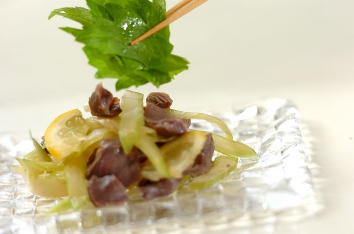 砂肝とセロリのナンプラー風味の作り方3