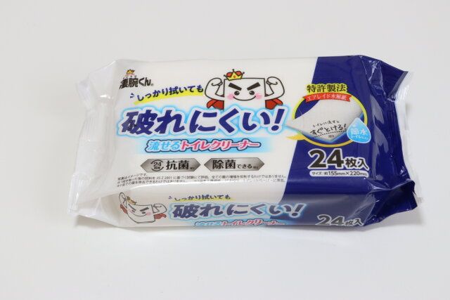 凄腕くん破れにくいトイレクリーナー24枚 パッケージ