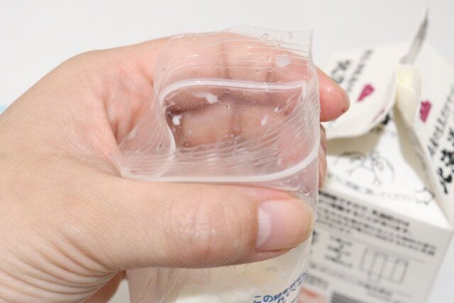 シャカフルミルクシェイク袋 ミルク注入