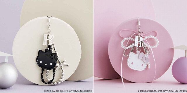 HELLO KITTY × BRILMY いつでもササッとお直しできる ミラー付きビーズストラップ BOOK