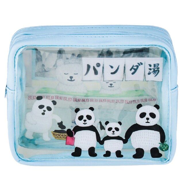 パンダ銭湯 クリアポーチBOOK