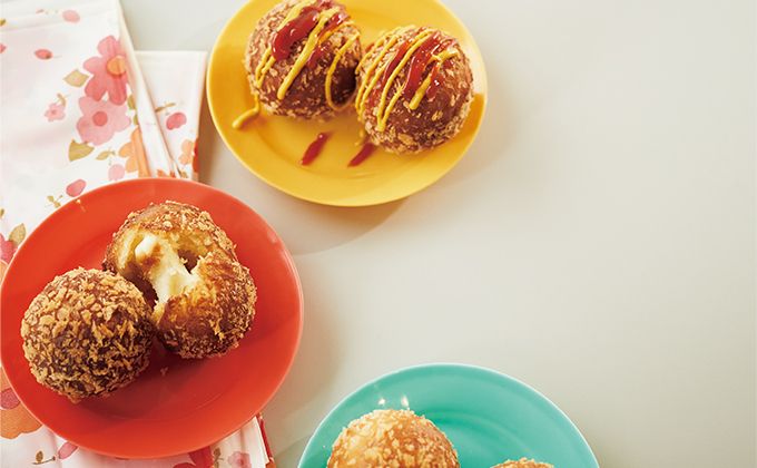 ホットケーキミックスで作る韓国料理「チーズハットグ風ドーナツ」【最新号からちょっと見せ】の画像1