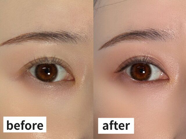 目尻ラインは細く、3mm程度に収める