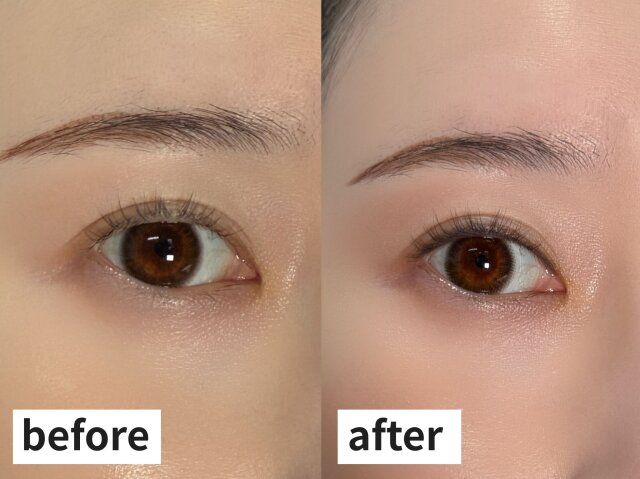 まつ毛の隙間を埋める ビフォー アフター
