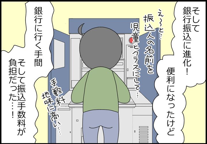 そして銀行振込に進化したけど…、手間と手数料はかかりました。