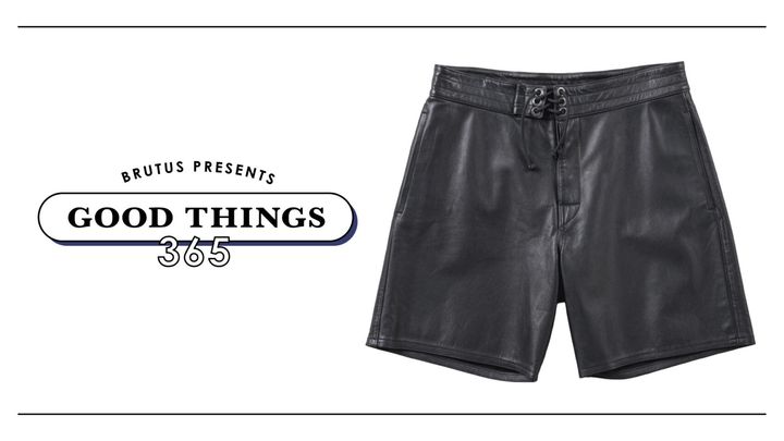 〈エー レザー〉のレザーショーツ