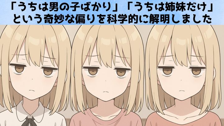 子どもの性別は「偶然」じゃなかった──母親ごとの偏りを発見