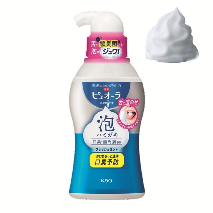 ピュオーラ 泡ハミガキ フレッシュミント 190mL 1375円（編集部調べ）（花王）