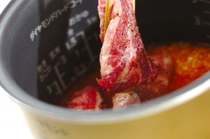 炊き込みスペアリブ飯の作り方2