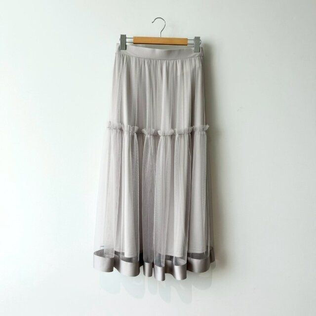 しまむらのチュールフリルスカート