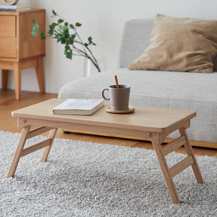 折りたたんで持ち運べるミニテーブル（ナチュラル）｜ベルメゾン