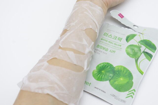 エッセンシャルシートマスク（シカ） 使用例