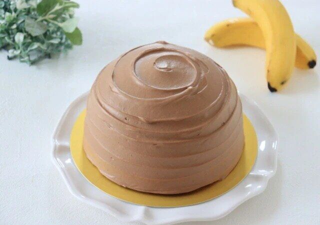 チョコバナナドームケーキ