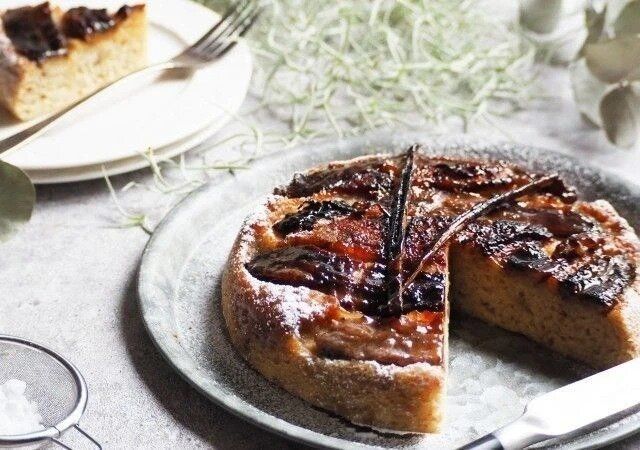 バナナのフライパンアップサイドダウンケーキ