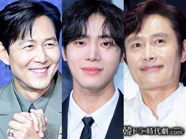 左からイ・ジョンジェ、チュ・ヨンウ、イ・ビョンホン