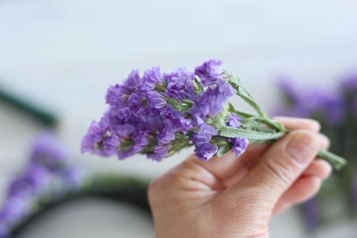 スターチスを束ねる