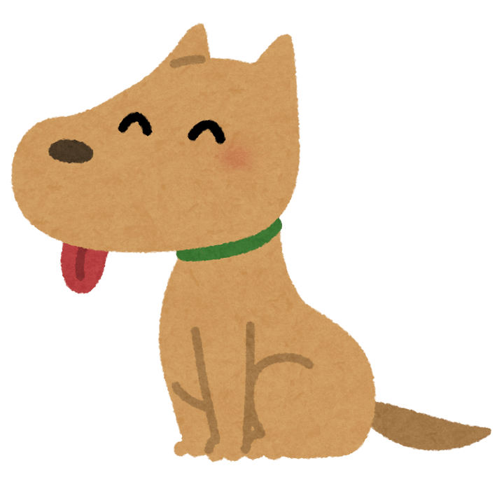 座る犬のイラスト | かわいいフリー素材集 いらすとや