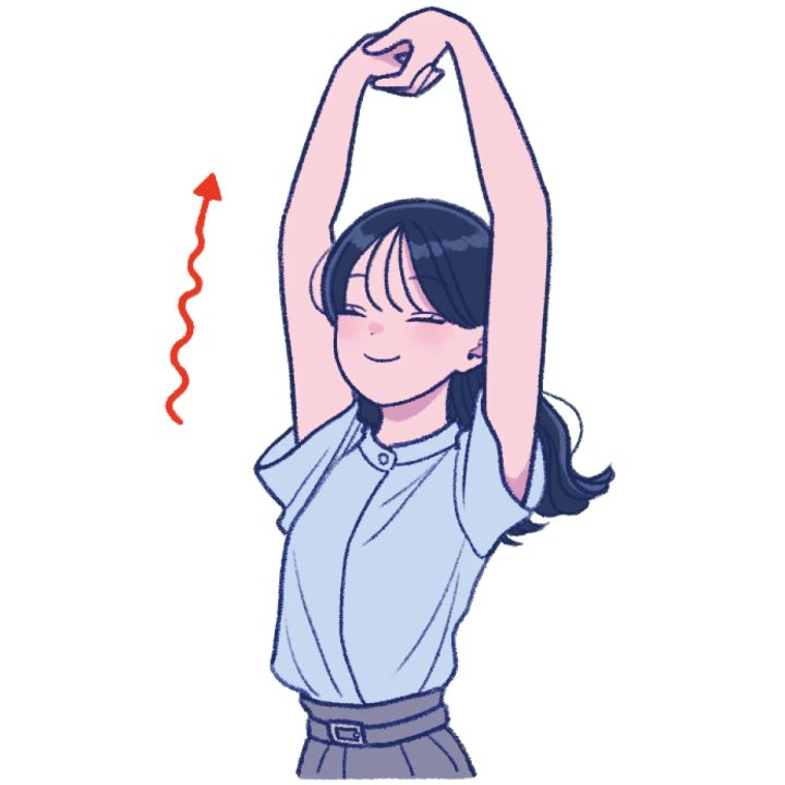 １時間に１回立ち上がりストレッチ