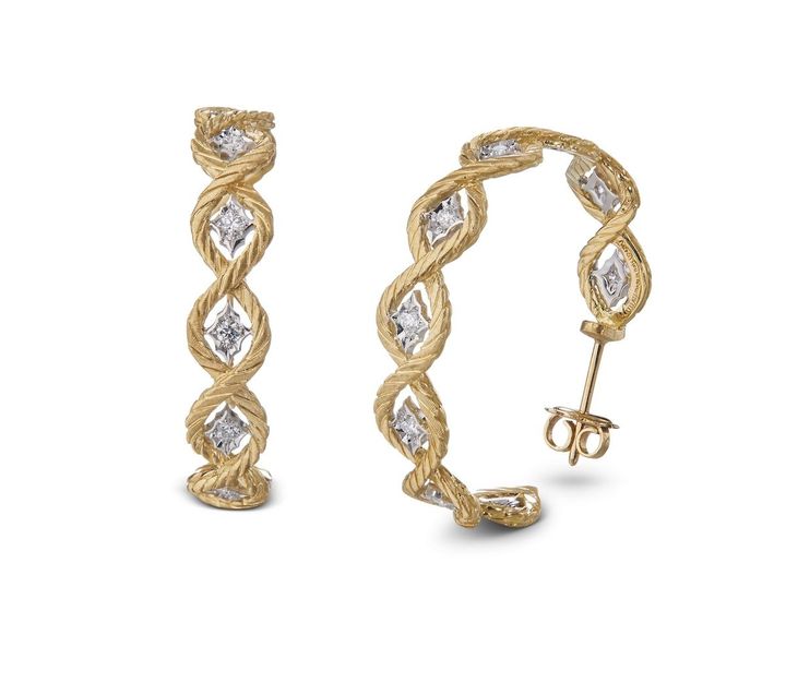 「エトワレ」フープイヤリング（YG×WG×ダイヤモンド）￥2,035,000