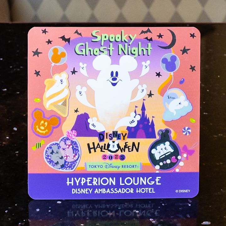 ハイピリオン・ラウンジ_“ディズニー・ハロウィーン”スペシャルドリンク_オリジナルコースター2