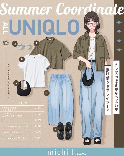 メンズっぽさが今っぽい♡抜け感シャツレイヤード