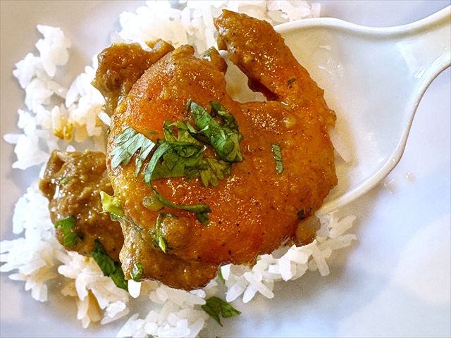 成城石井 自家製 海老とカシューナッツのカレー（プラウンマサラ）アップ２