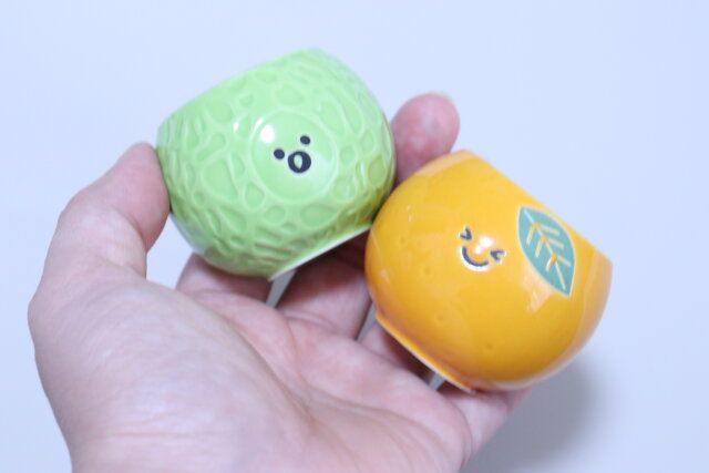 フリーカップフルーツフェイス メロン ミカン