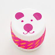 1、2歳から遊べる育脳おもちゃ。ペットボトルのキャップで作る「くまさんスロープ」の画像6