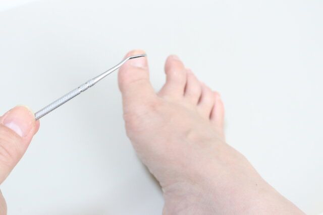 足爪クリーンスティック 使用例