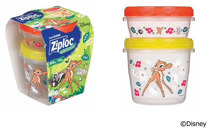 ジップロック スクリューロック 300ml＆730ml 各1個入 <Disney> 25
