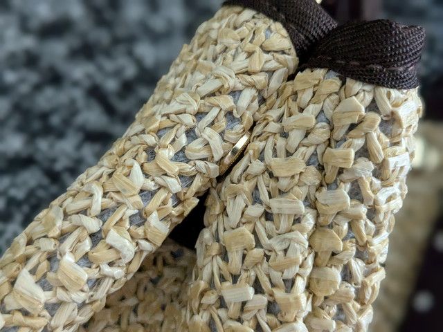 ナチュラルビューティーベーシックかごバッグマチのスナップボタン