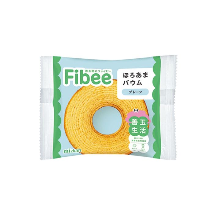 おからと玄米を使用した「Fibee ほろあまバウム プレーン」。