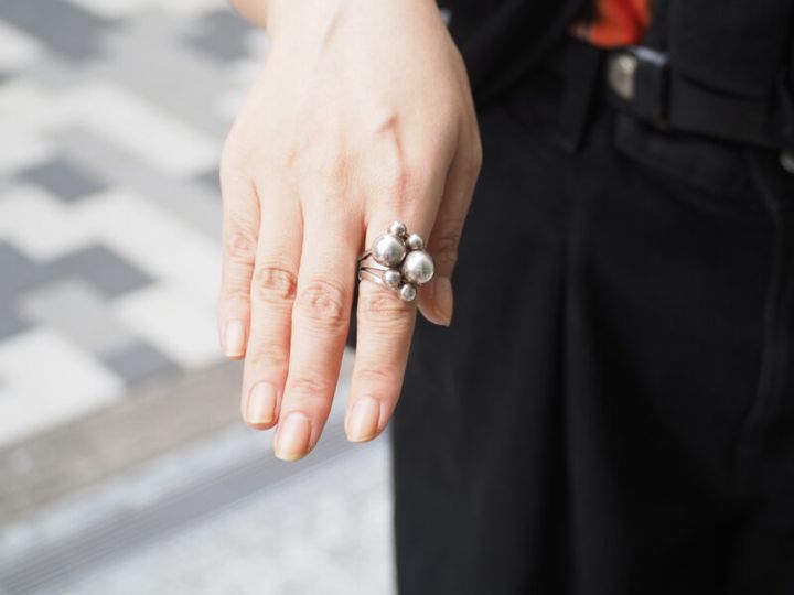 古着屋で購入したシルバーリング