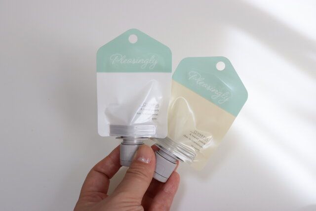 ダイソー 掛けられるつめ替えパウチ（ワンタッチタイプ、30ml、2個、シンプル） 内容量