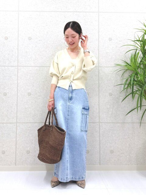 デニムスカートコーデ3