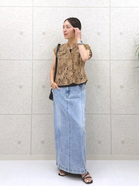 デニムスカートコーデ4