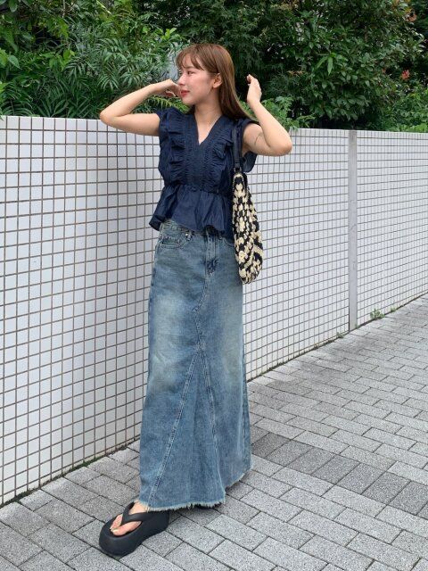 デニムスカートコーデ5