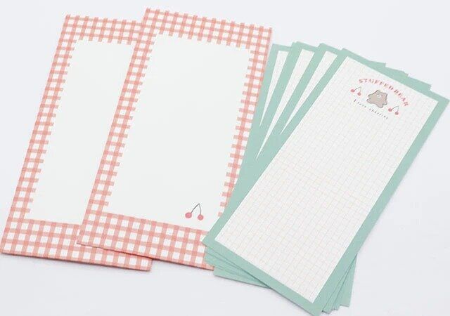 ダイソーのレトロな一筆箋（bear）