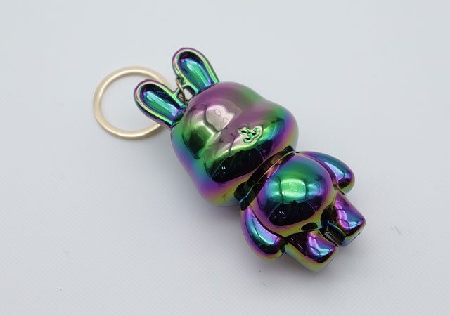 ダイソーのキーホルダー（ウサギ）の黒
