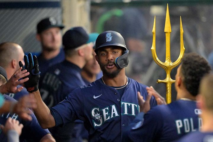 マリナーズのフリオ・ロドリゲス（C）ロイター