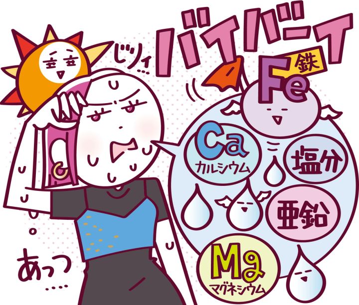 今日からできる鉄分摂取のススメ 汗で失われるミネラル