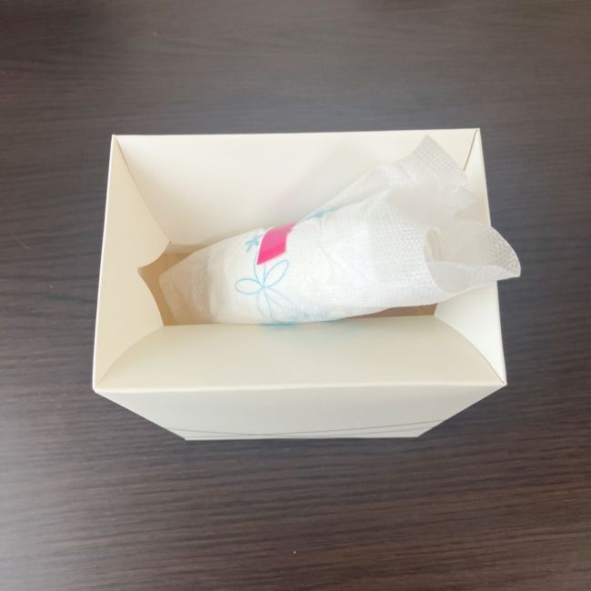 箱ごと「ポイッ」で手間いらず！ 生理用品の処理も簡単に→【3COINS】の超便利アイテムとは！？