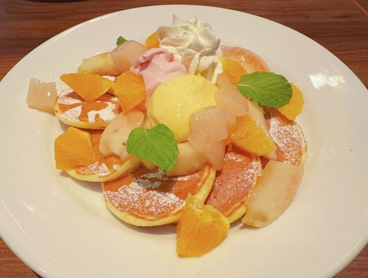 ガーデンパンケーキ～桃