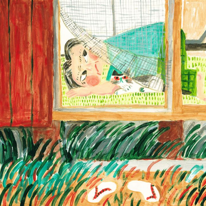 町田康のエッセイに寄せたMachiko Kaedeのイラスト