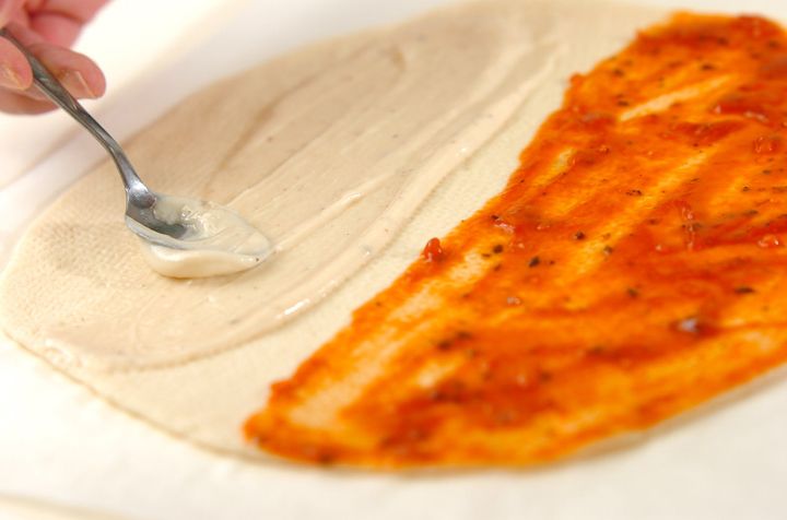 ハーフ＆ハーフピザの作り方6