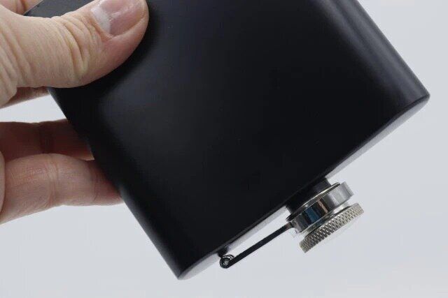 ダイソー スキットル（漏斗付、ブラック、カバー付）