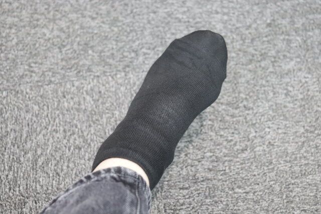 ダイソーのシンプルな真空パックショート丈ソックス（3足）