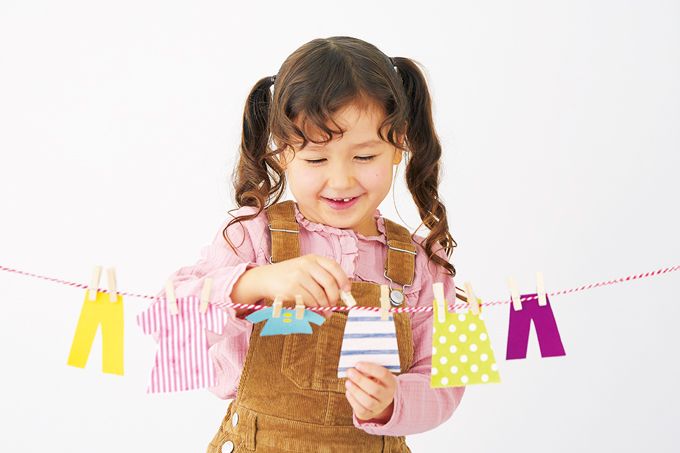 3歳頃から楽しめる「せんたくものごっこ」。育脳おもちゃを手作りしよう♪の画像1
